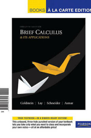 Cover of Brief Calculus & Its Applications, Books a la Carte Edition