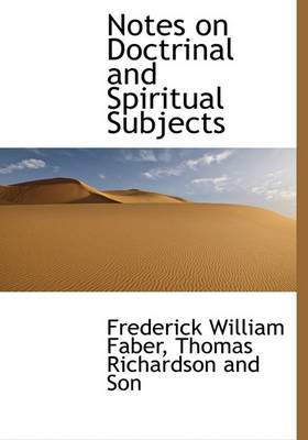 Book cover for Notes on Doctrinal and Spiritual Subjects