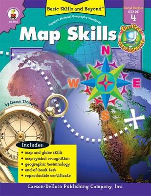 Book cover for Map Skills, Grade 4