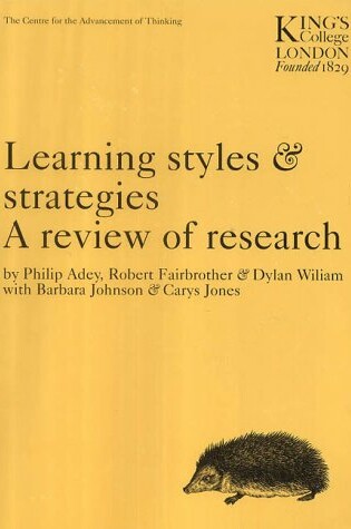 Cover of Learning Styles and Strategies