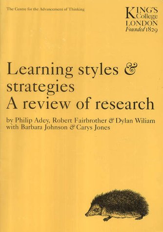 Book cover for Learning Styles and Strategies