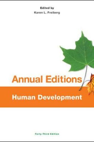 Cover of Annual Editions: Human Development, 43/e