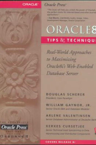 Cover of Oracle 8i Tips and Techniques