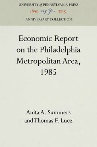 Cover of Economic Report on the Philadelphia Metropolitan Area, 1985