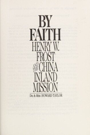 Cover of By Faith