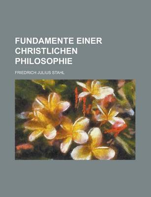 Book cover for Fundamente Einer Christlichen Philosophie