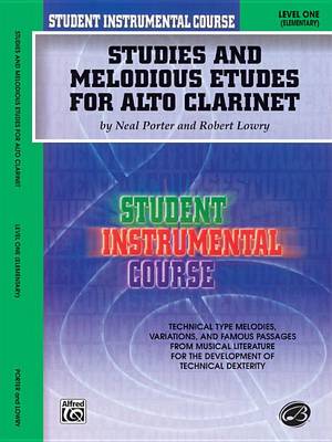 Cover of Studies and Melodious Etudes for Alto Clarinet I