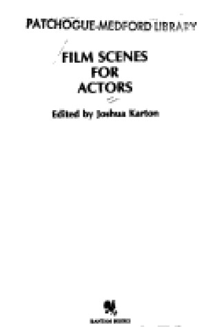 Cover of Film Scenes for Actors