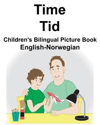 Book cover for English-Norwegian Time/Tid Children's Bilingual Picture Book