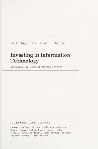 Cover of Investing in Information Technology
