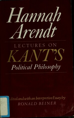 Book cover for Lectures on Kant's Political Philosophy