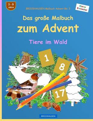 Book cover for BROCKHAUSEN Malbuch Advent Bd. 3 - Das große Malbuch zum Advent