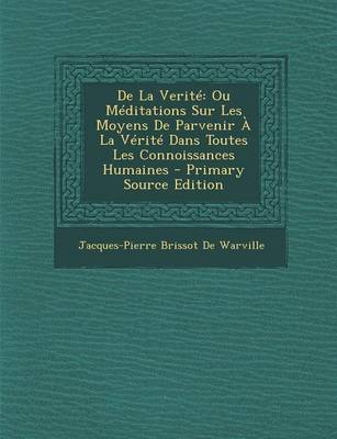 Book cover for de La Verite