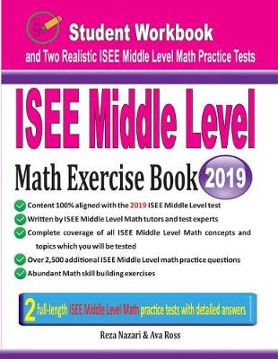 Book cover for ISEE Middle Level Math Exercise Book