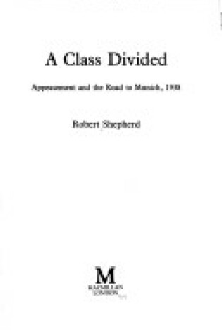 Cover of A Class Divided