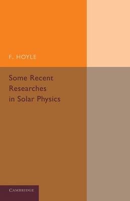 Book cover for Some Recent Researches in Solar Physics