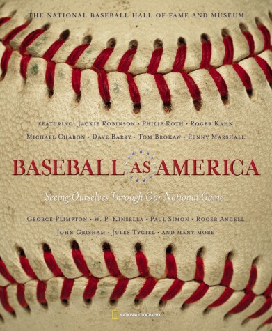 Book cover for Baseball as America