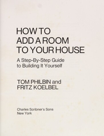 Book cover for How to Add a Room to Your House