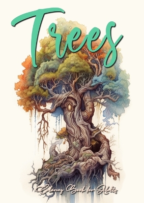 Book cover for Trees Coloring Book for Adults