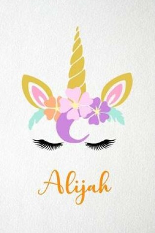 Cover of Alijah A5 Lined Notebook 110 Pages