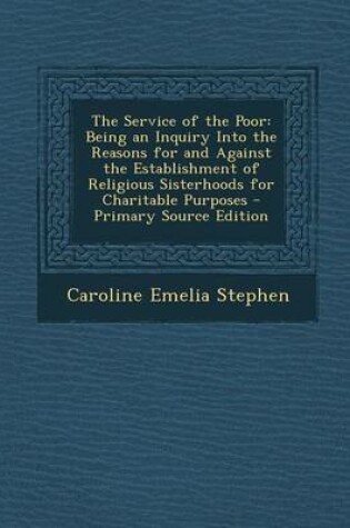 Cover of The Service of the Poor