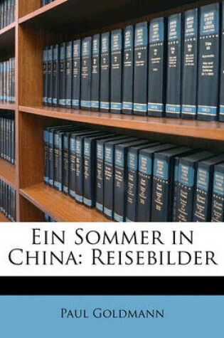 Cover of Ein Sommer in China