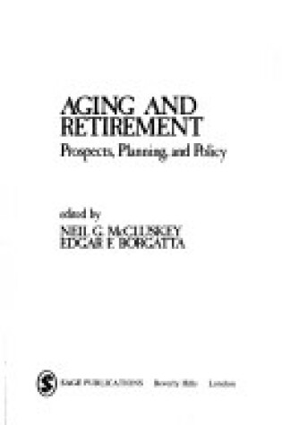 Cover of Aging and Retirement