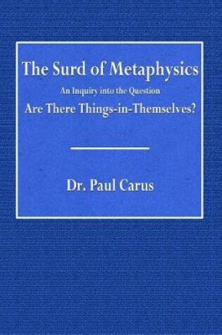 Cover of The Surd of Metaphysics