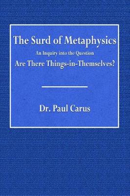 Book cover for The Surd of Metaphysics