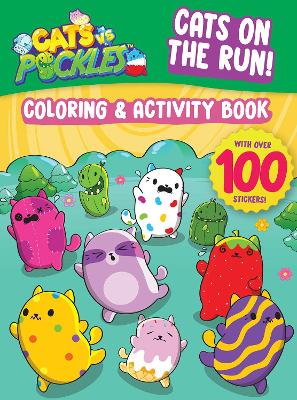 Book cover for CATS ON THE RUN! — COLORING & ACTIVITY BOOK