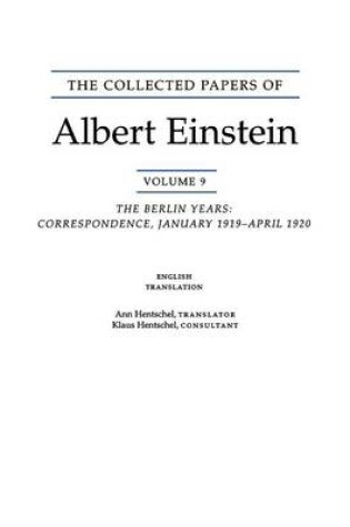 Cover of The Collected Papers of Albert Einstein, Volume 9. (English)