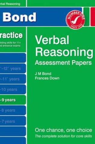 Cover of Bond Assessment Papers Verbal Reasoning 8-9 Yrs