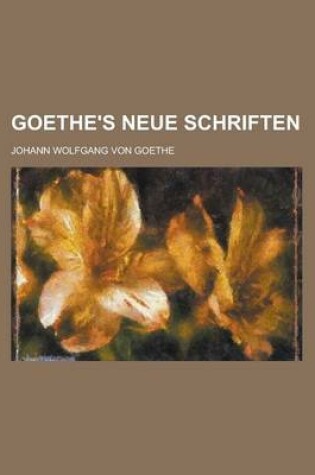 Cover of Goethe's Neue Schriften