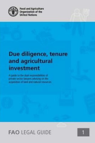 Cover of Due diligence, tenure and agricultural investment