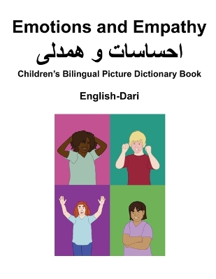 Book cover for English-Dari Emotions and Empathy Children's Bilingual Picture Dictionary Book