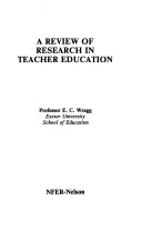 Book cover for A Review of Research in Teacher Education