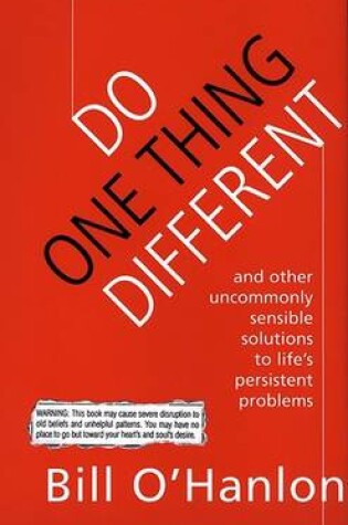 Cover of Do One Thing Different