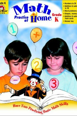 Cover of Math Practice at Home, Grade K