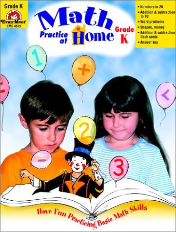 Book cover for Math Practice at Home, Grade K