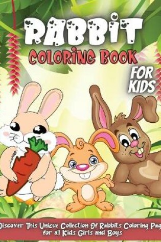 Cover of Rabbit Coloring Book For Kids