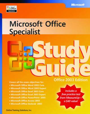 Book cover for Microsoft Office Specialist Study Guide Office 2003 Edition