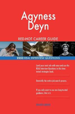 Book cover for Agyness Deyn RED-HOT Career Guide; 2552 REAL Interview Questions