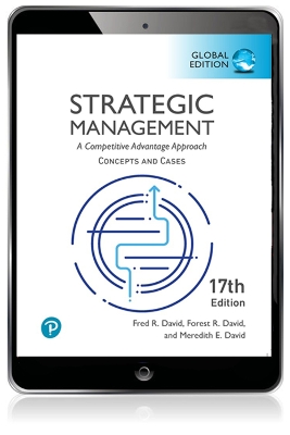 Book cover for Strategic Management: A Competitive Advantage Approach, Concepts and Cases, Global Edition