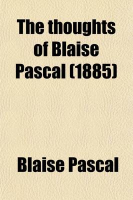 Book cover for The Thoughts of Blaise Pascal