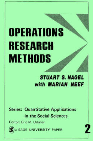 Cover of Operations Research Methods