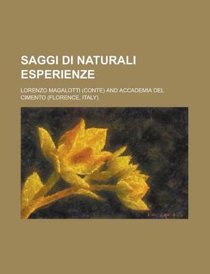 Book cover for Saggi Di Naturali Esperienze