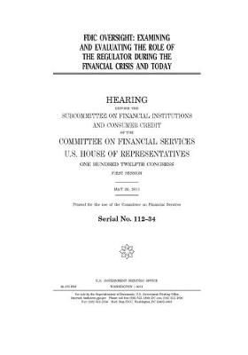 Book cover for FDIC oversight