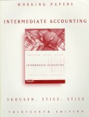 Book cover for Working Papers, Intermediate Accounting