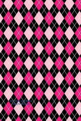 Book cover for Hot Pink and Black Argyle Pattern