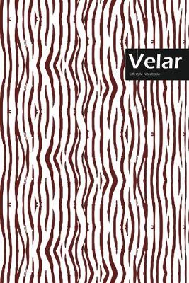 Book cover for Velar Lifestyle, Animal Print, Write-in Notebook, Dotted Lines, Wide Ruled, Medium Size 6 x 9 Inch, 144 Sheets (Coffee)